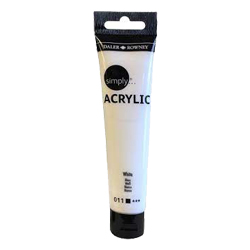 Daler Rowney Simply Akrilik Boya 75ml 011 White - 011 White