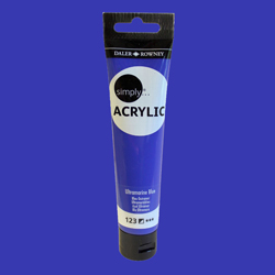 Daler Rowney Simply Akrilik Boya 75ml 123 Ultramarine - 123 Ultramarin Blue