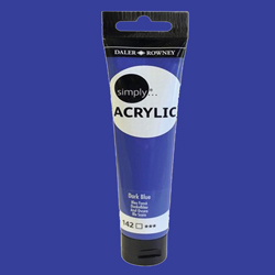 Daler Rowney Simply Akrilik Boya 75ml 142 Dark Blue - 142 Dark Blue