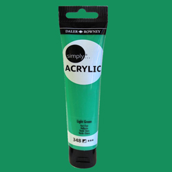 Daler Rowney Simply Akrilik Boya 75ml 348 Light Green - 348 Light Green