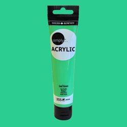 Daler Rowney Simply Akrilik Boya 75ml 355 Leaf Green - 355 Leaf Green