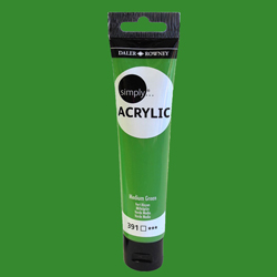 Daler Rowney Simply Akrilik Boya 75ml 391 Medium Green - 391 Medium Green