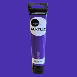 Daler Rowney Simply Akrilik Boya 75ml 450 Violet - 450 Violet