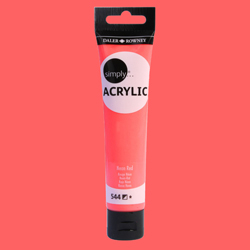 Daler Rowney Simply Akrilik Boya 75ml 544 Neon Red - 544 Neon Red