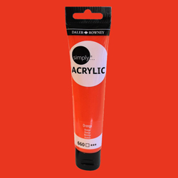 Daler Rowney Simply Akrilik Boya 75ml 660 Orange - 660 Orange