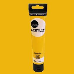 Daler Rowney Simply Akrilik Boya 75ml 684 Medium Yellow - 684 Medium Yellow