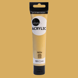 Daler Rowney - Daler Rowney Simply Akrilik Boya 75ml 701 Gold