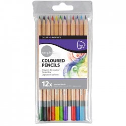 Daler Rowney - Daler Rowney Simply Coloured Pencils Renkli Boya Kalemi 12li