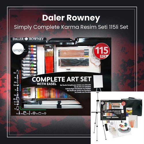 Daler Rowney Simply Complete Karma Resim Seti 115li Set