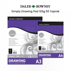 Daler Rowney - Daler Rowney Simply Drawing Pad 120g 50 Yaprak