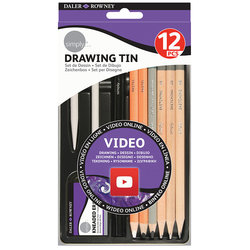 Daler Rowney Simply Drawing Tin 12li Set - Thumbnail