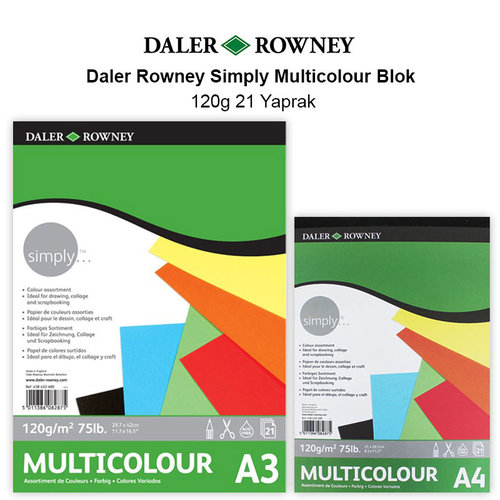 Daler Rowney Simply Multicolour Blok 120g 21 Yaprak