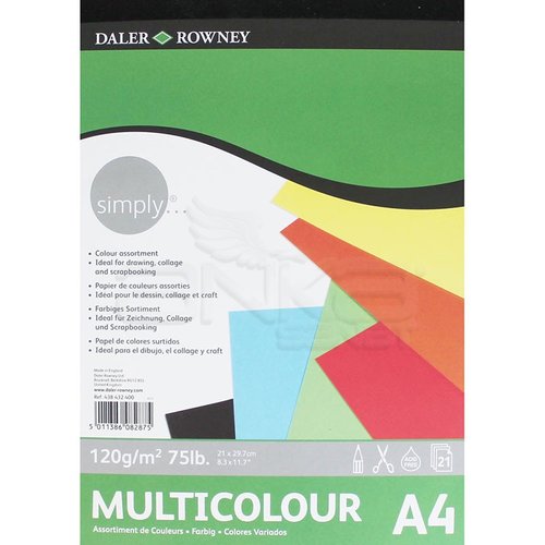 Daler Rowney Simply Multicolour Blok 120g 21 Yaprak