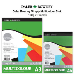Daler Rowney - Daler Rowney Simply Multicolour Blok 120g 21 Yaprak