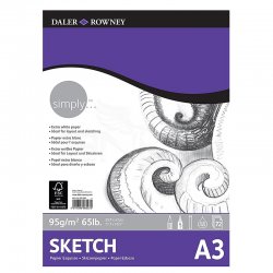 Daler Rowney - Daler Rowney Simply Sketch Pad 72 Yaprak 95g (1)