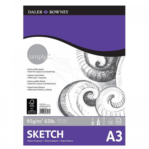 Daler Rowney Simply Sketch Pad 72 Yaprak 95g