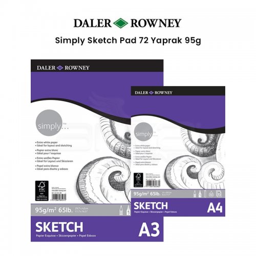 Daler Rowney Simply Sketch Pad 72 Yaprak 95g