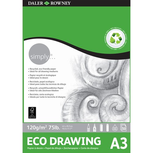 Daler Rowney Eco Drawing Pad 50 Yaprak 120g 