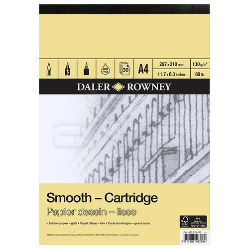 Daler Rowney Smooth Cartridge Çizim Defteri 130g 30 Yaprak