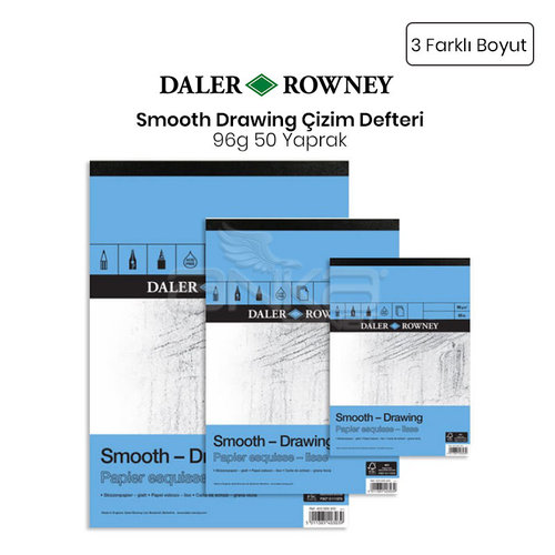 Daler Rowney Smooth Drawing Çizim Defteri 96g 50 Yaprak