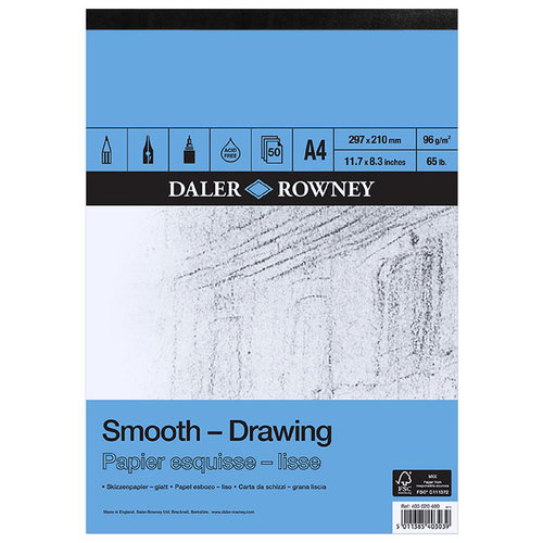 Daler Rowney Smooth Drawing Çizim Defteri 96g 50 Yaprak