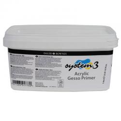 Daler Rowney - Daler Rowney System 3 Acrylic Gesso Primer Astar 1000ml (1)