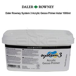 Daler Rowney - Daler Rowney System 3 Acrylic Gesso Primer Astar 1000ml