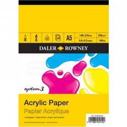 Daler Rowney System 3 Acrylic Paper 230g 20 Yaprak - Thumbnail