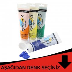 Daler Rowney - Daler Rowney System 3 Akrilik Boya 150ml Kırmızı Tonlar