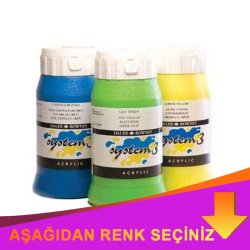 Daler Rowney - Daler Rowney System 3 Akrilik Boya Metalik ve Fosforlu Renkler İndirimli Renkler