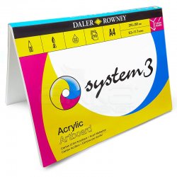 Daler Rowney - Daler Rowney System 3 Artboard Akrilik Blok 10 Yaprak (1)