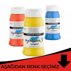 Daler Rowney - Daler Rowney System 3 Akrilik Boya 500ml Kırmızı Tonlar
