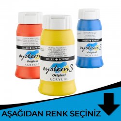 Daler Rowney - Daler Rowney System 3 Akrilik Boya 500ml Mavi Tonlar