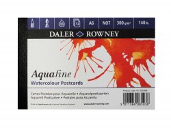 Daler Rowney - Daler Rowney Aquafine Watercolour Postcards A6 12 Yaprak 300g