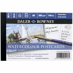 Daler Rowney - Daler Rowney Watercolour Postcards A6 12 Yaprak 300g (1)