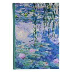 Deffter - Deffter Art Of World Monet Sert Kapak 14x20cm Çizgili Defter