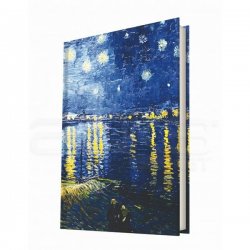 Deffter - Deffter Çizgili Sert Kapak Defter Van Gogh-2 A5 96 Yaprak