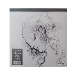 Deffter - Deffter da Vinci Seri Sketch Pad 140g 50 Yaprak 20x20cm