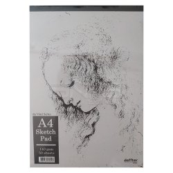 Deffter - Deffter da Vinci Seri Sketch Pad 140g 50 Yaprak A4