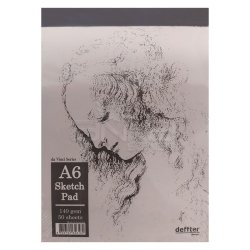 Deffter - Deffter da Vinci Seri Sketch Pad 140g 50 Yaprak A6