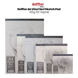 Deffter - Deffter da Vinci Seri Sketch Pad 140g 50 Yaprak
