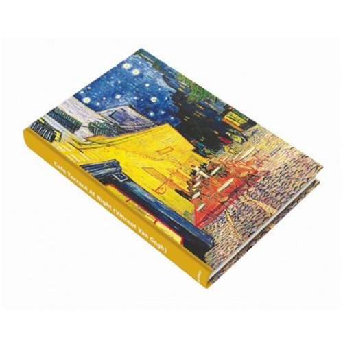 Deffter Sert Kapaklı Art Of Word Van Gogh Coffee Terrace 14x20cm 96 Sayfa Çizgili