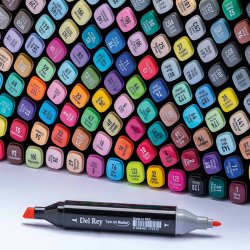 Del Rey Çift Taraflı Twin Marker Seti Ten (Skın) Renkleri MN-ASKT06/3 - Thumbnail