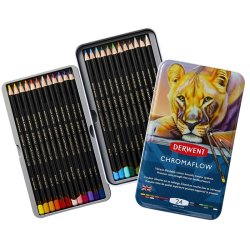 Derwent Chromaflow Kuru Boya Kalem Seti Metal Kutu 24lü - Thumbnail