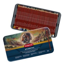 Derwent - Derwent Drawing Pencil Renkli Çizim Kalem Seti 36lı