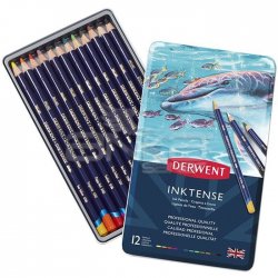 Derwent - Derwent Inktense 12li Sulu Boya Kalem Seti 0700928