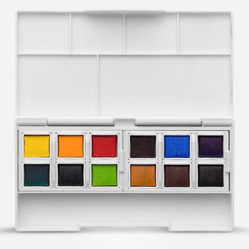 Derwent Inktense Paint Pan Metalik Sulu Boya Set 1