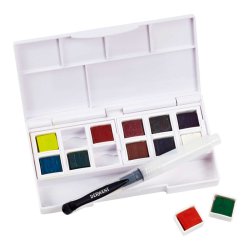 Derwent - Derwent Inktense Paint Pan Metalik Sulu Boya Set 2 (1)