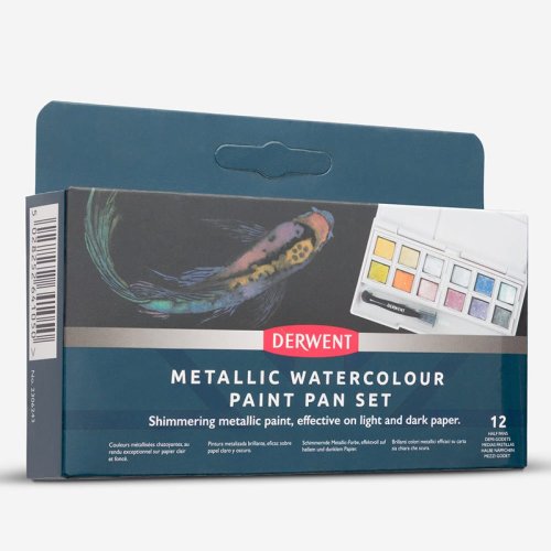 Derwent Metalik Paint Pan Set Sulu Boya Seti
