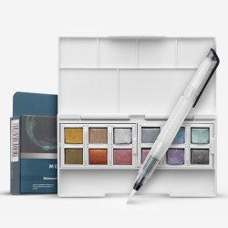 Derwent - Derwent Metalik Paint Pan Set Sulu Boya Seti